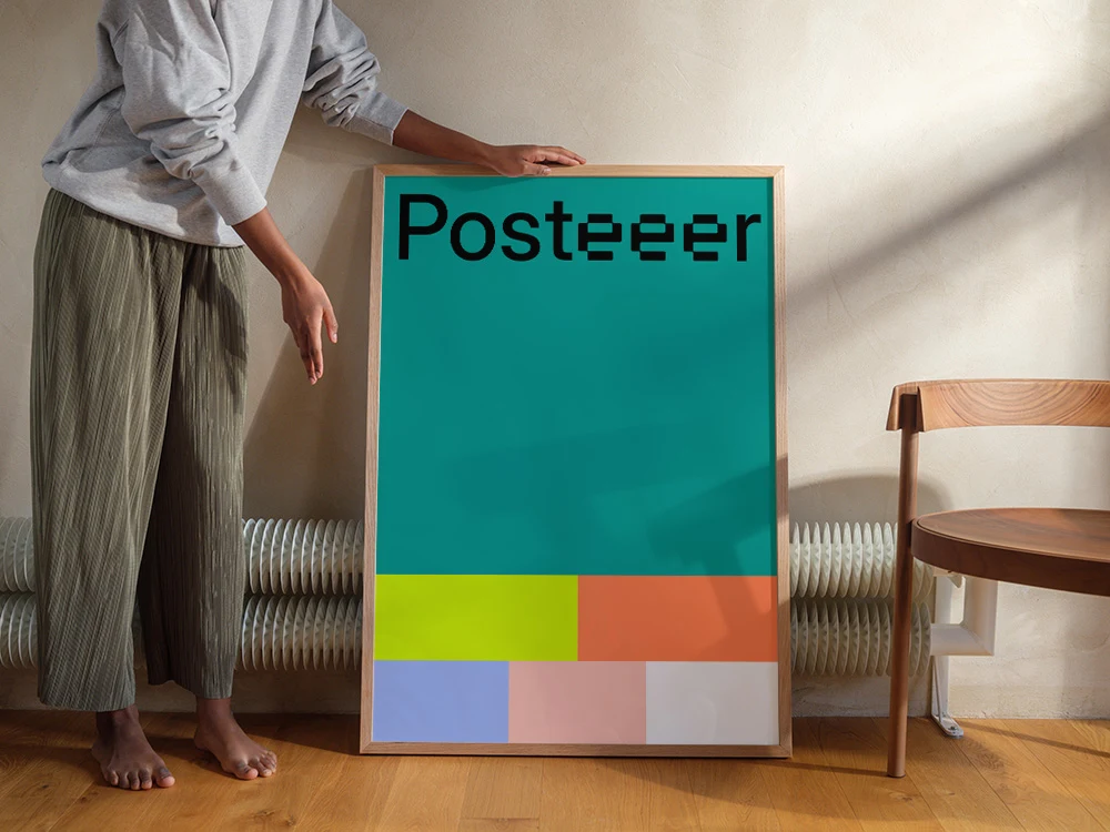 Mockup gratuito de pôsteres
