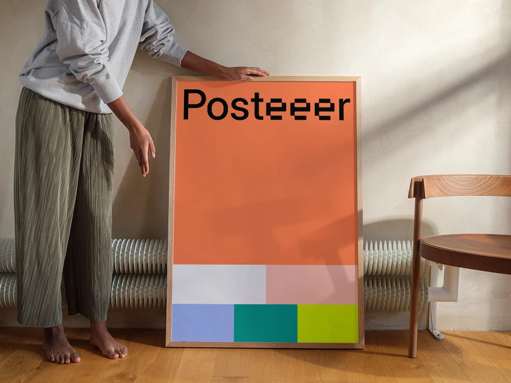 Mockup gratuito de pôsteres