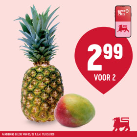 ☀️ Ananas of mango:  stuks voor slechts €2,99! ☀️
