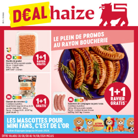 Découvrez nos promotions valables du 08/08 au 14/08/2024
