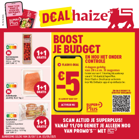 Ontdek de promoties geldig van 28/08 t.e.m. 3/09/2025