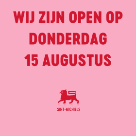 Wij zijn open op 15/08! 