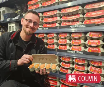 🥚🐣 Les œufs Dinima locaux au Delhaize de Couvin ! 🐣🥚