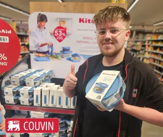 🛍️ Romain vous invite à profiter de notre action épargne au Delhaize de Couvin !🛍️
