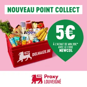 🛒 Nouveau dans votre Proxy Delhaize Louveigné : le service Collect !