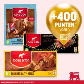 Geniet van het intense genot van Côte d'Or en verdien 400 SuperPlus-pu