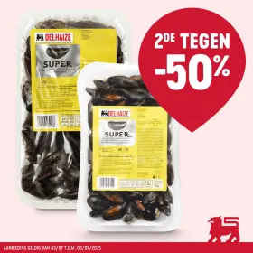 Vewen jezelf met onze Super mosselen! 1 kg of 2kg in de aanbieding: de