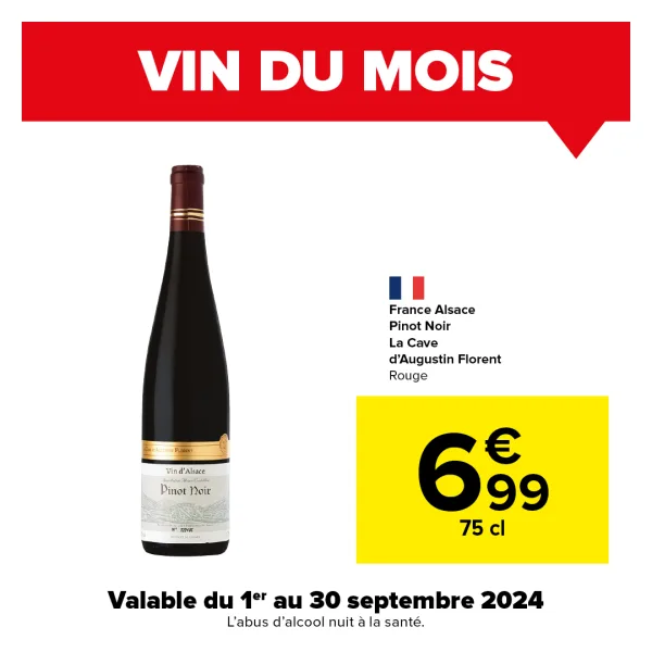 Vin du mois - Pinot Noir d'Alsace