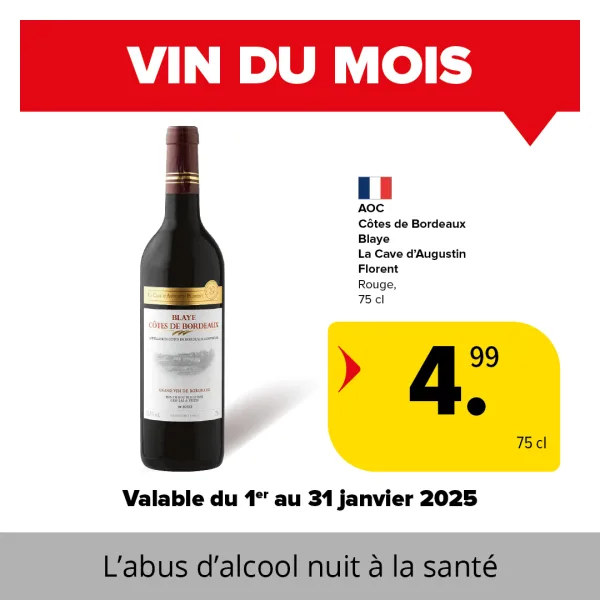 Vin du mois janvier
