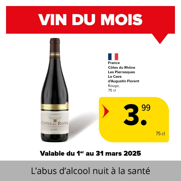 Vin du mois Mars