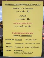 OPEN OP FEESTDAG 21/07 🤩
