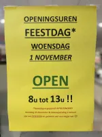 AANGEPASTE OPENINGSUREN 🤩