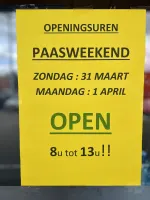 OPENINGSUREN PAASWEEKEND 🤩