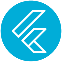 Ikona technologii Flutter.