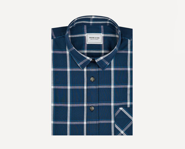 Aldrich Blue Plaid Shirt from Frank And Oak