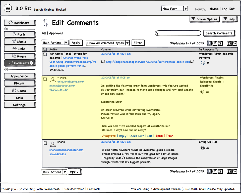 Comments List