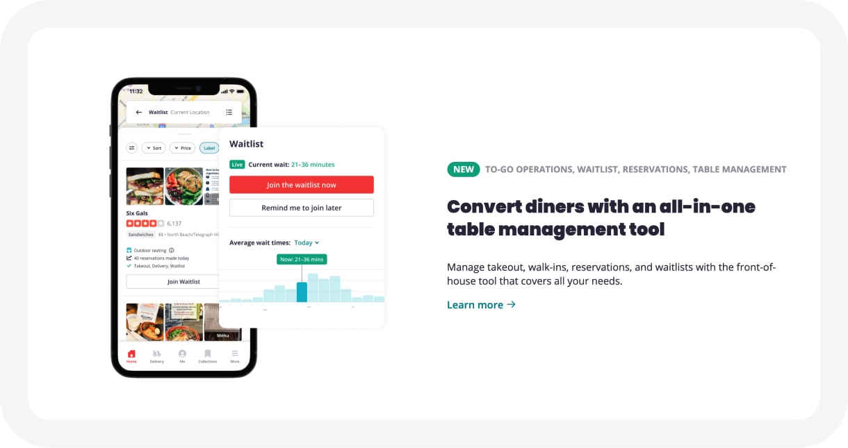 Yelp Mobile example