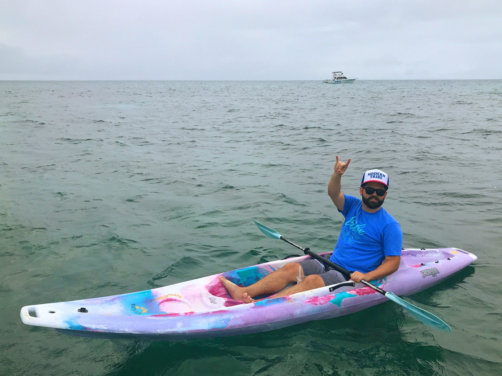 2018 Belize Casey in a Kayak