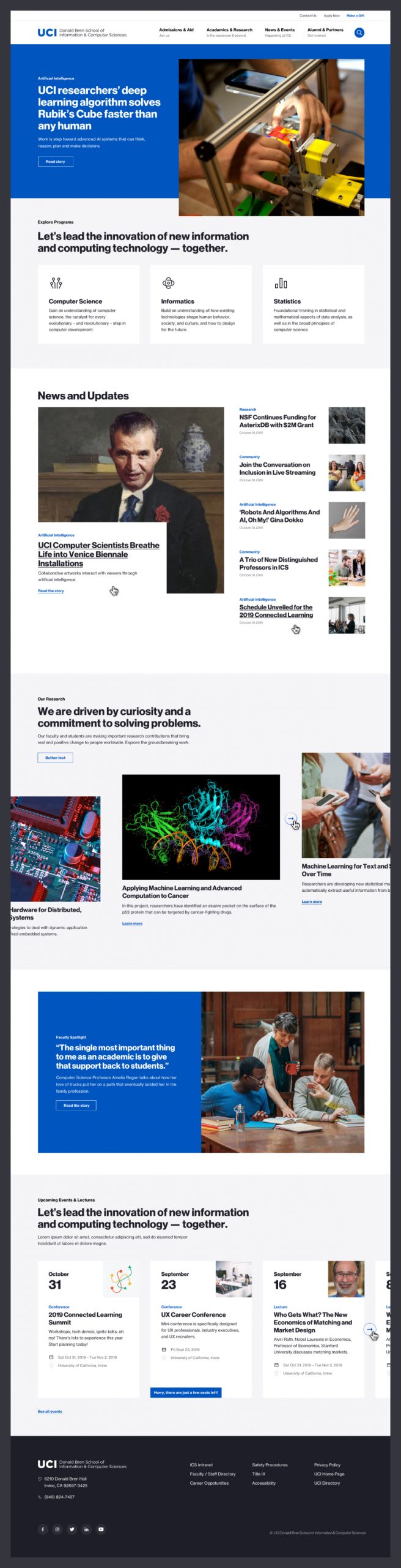 UCI Homepage comp