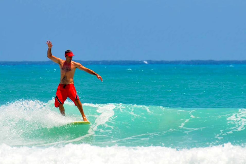 Shane Surfs Barbados