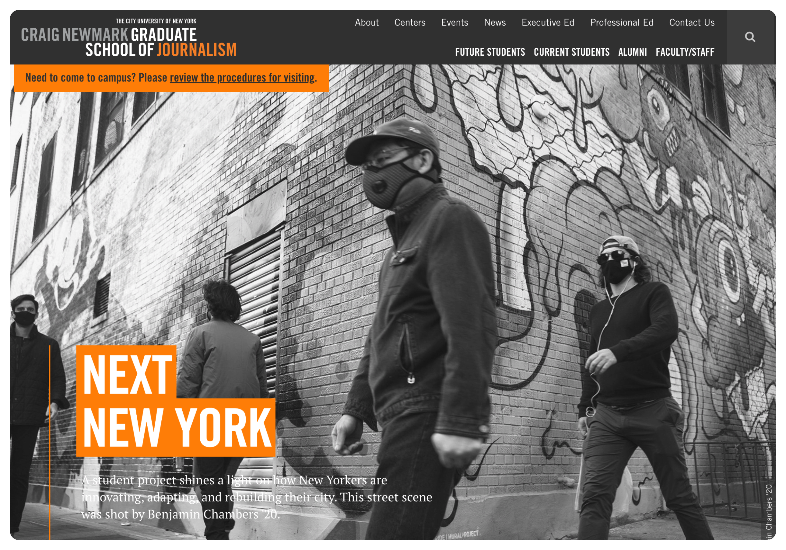 Cuny School of Journalism home page