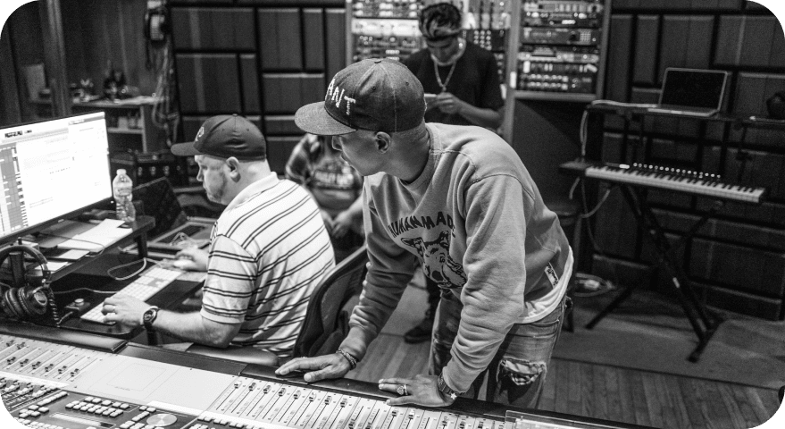 pharrell williams in studio