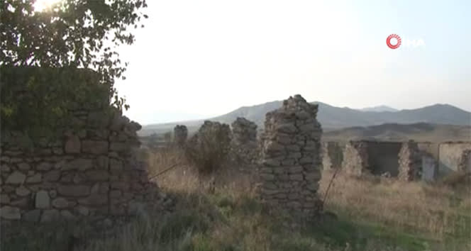 Ermenistan işgalin kurtarılan Çereken köyü’nün görüntüleri paylaşıldı