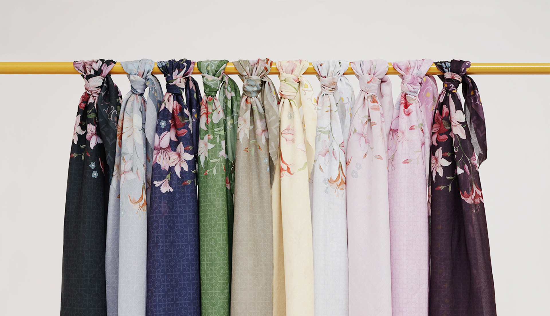 motif dengan berbagai jenis hijab yang tersusun
