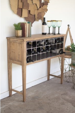 Wine Rack Console
