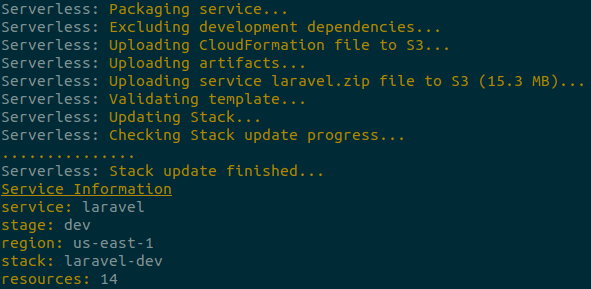Deploying example