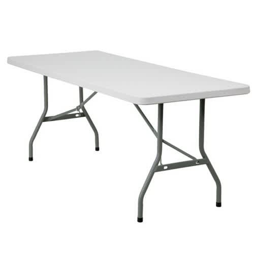 Budget Rectangular Plastic Folding Table Mogo Direct Furniture Uk