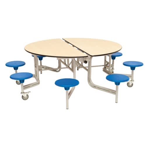 round folding table seats 8