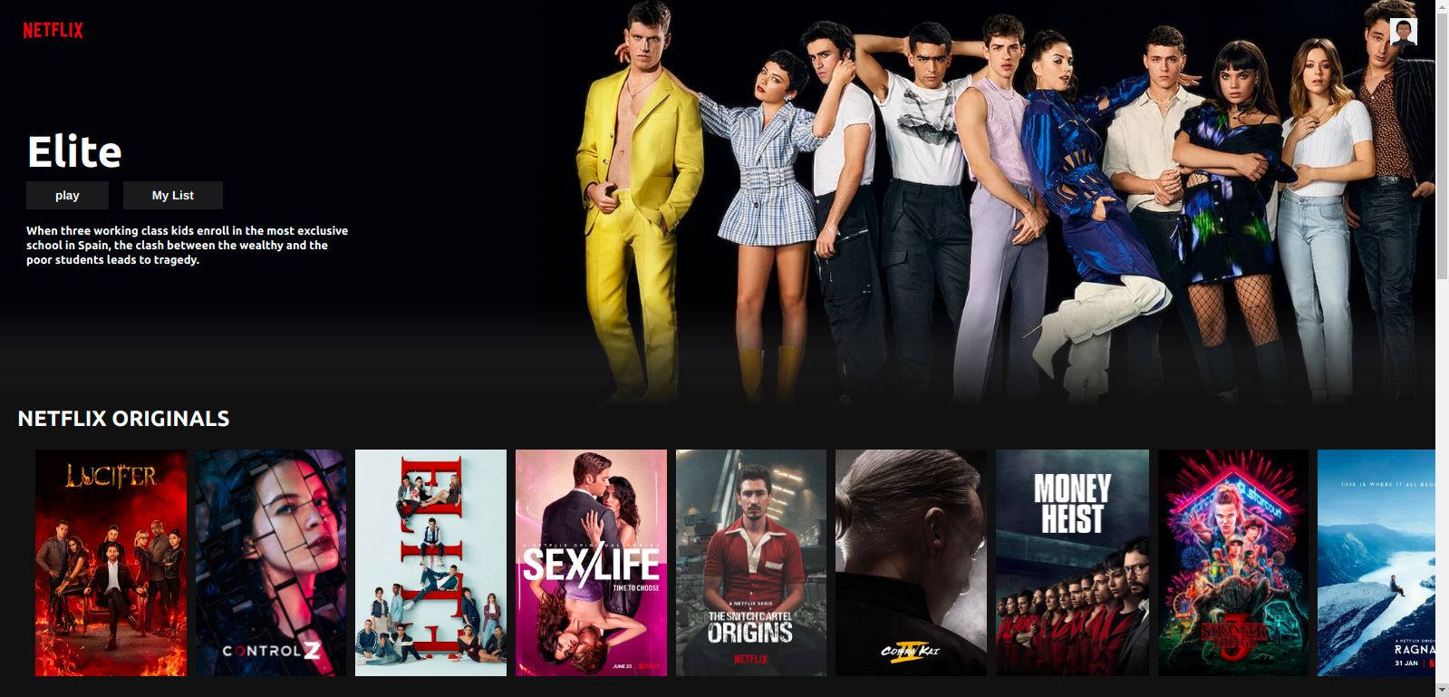 Netflix Clone (React & Redux)