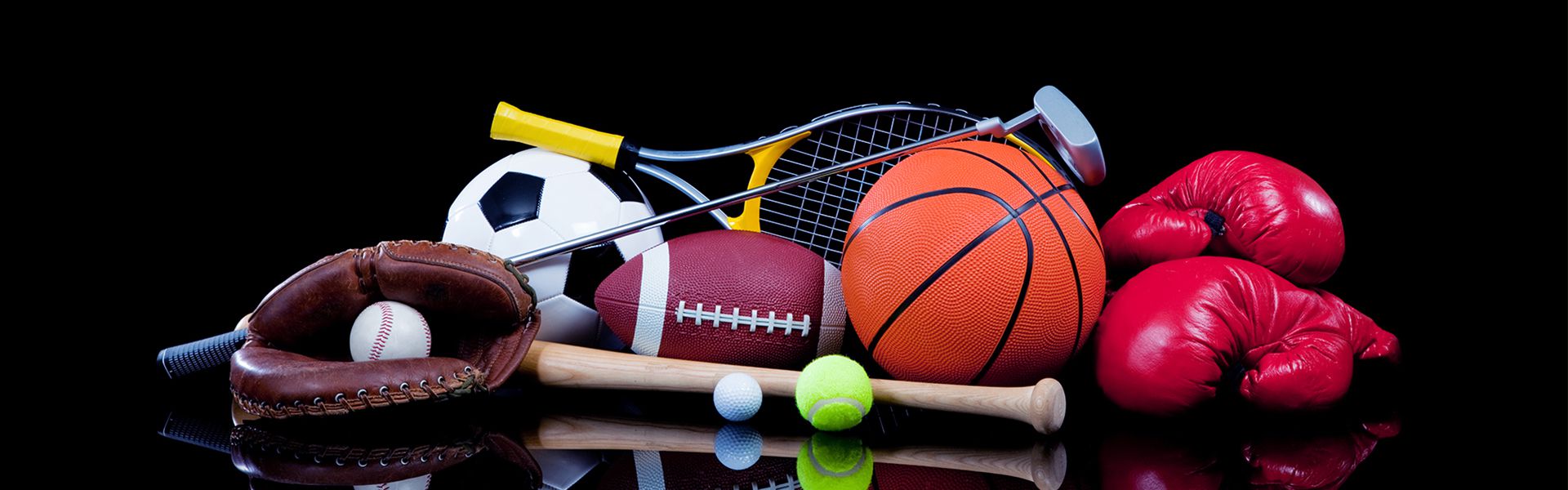 Sports equipment banner