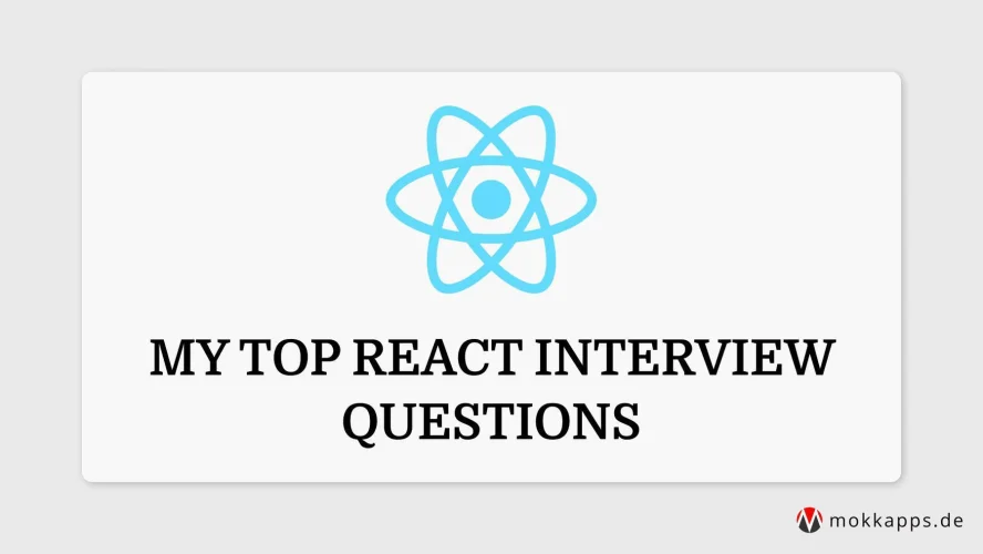 My Top React Interview Questions Image
