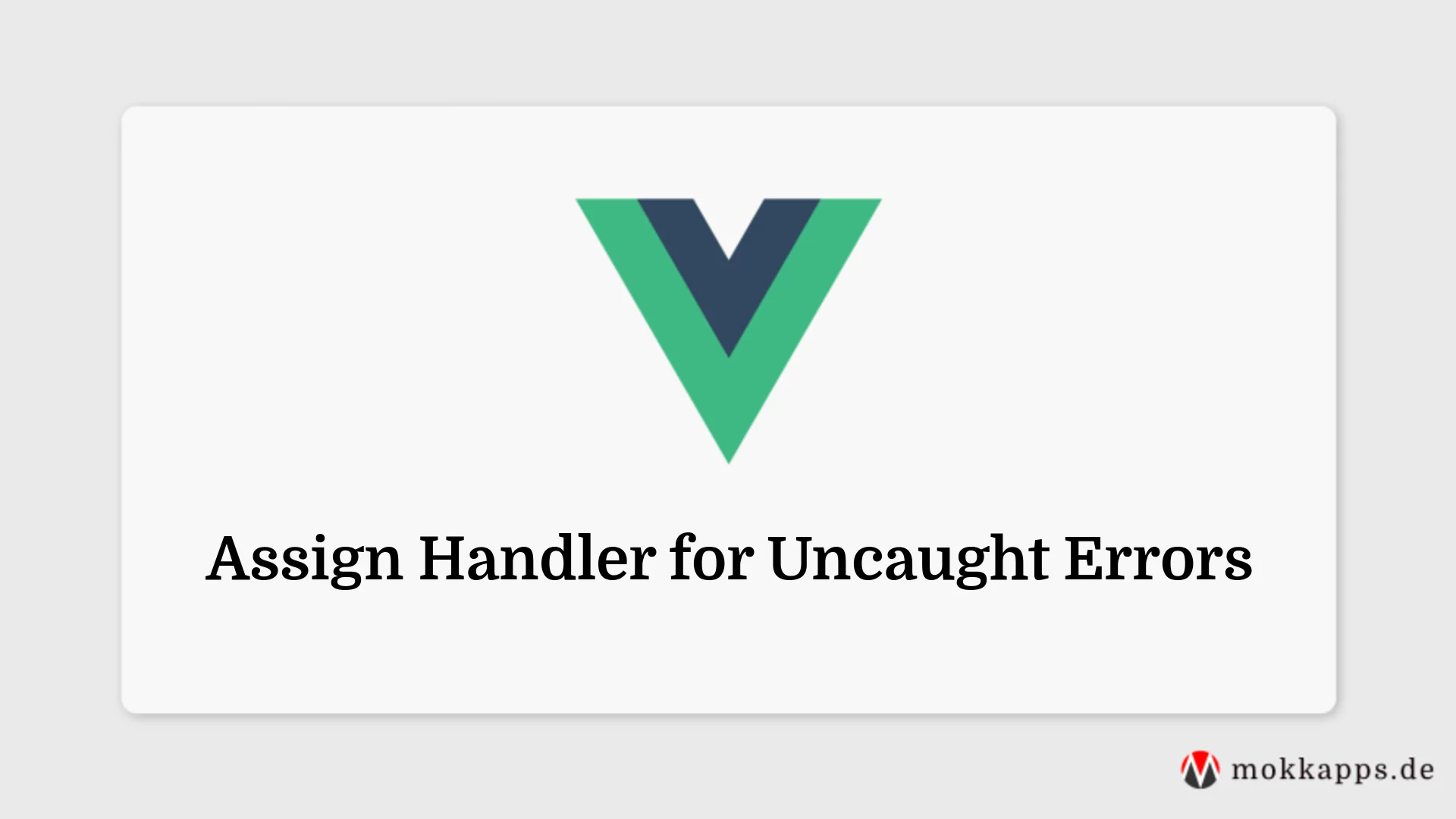 Assign Handler for Uncaught Errors Image