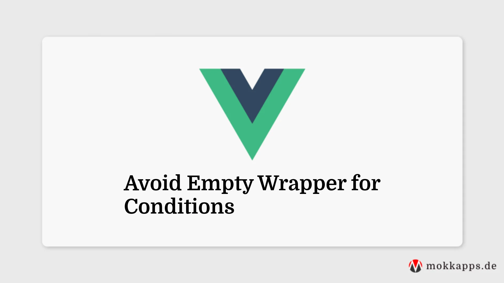 Avoid Empty Wrapper for Conditions Image