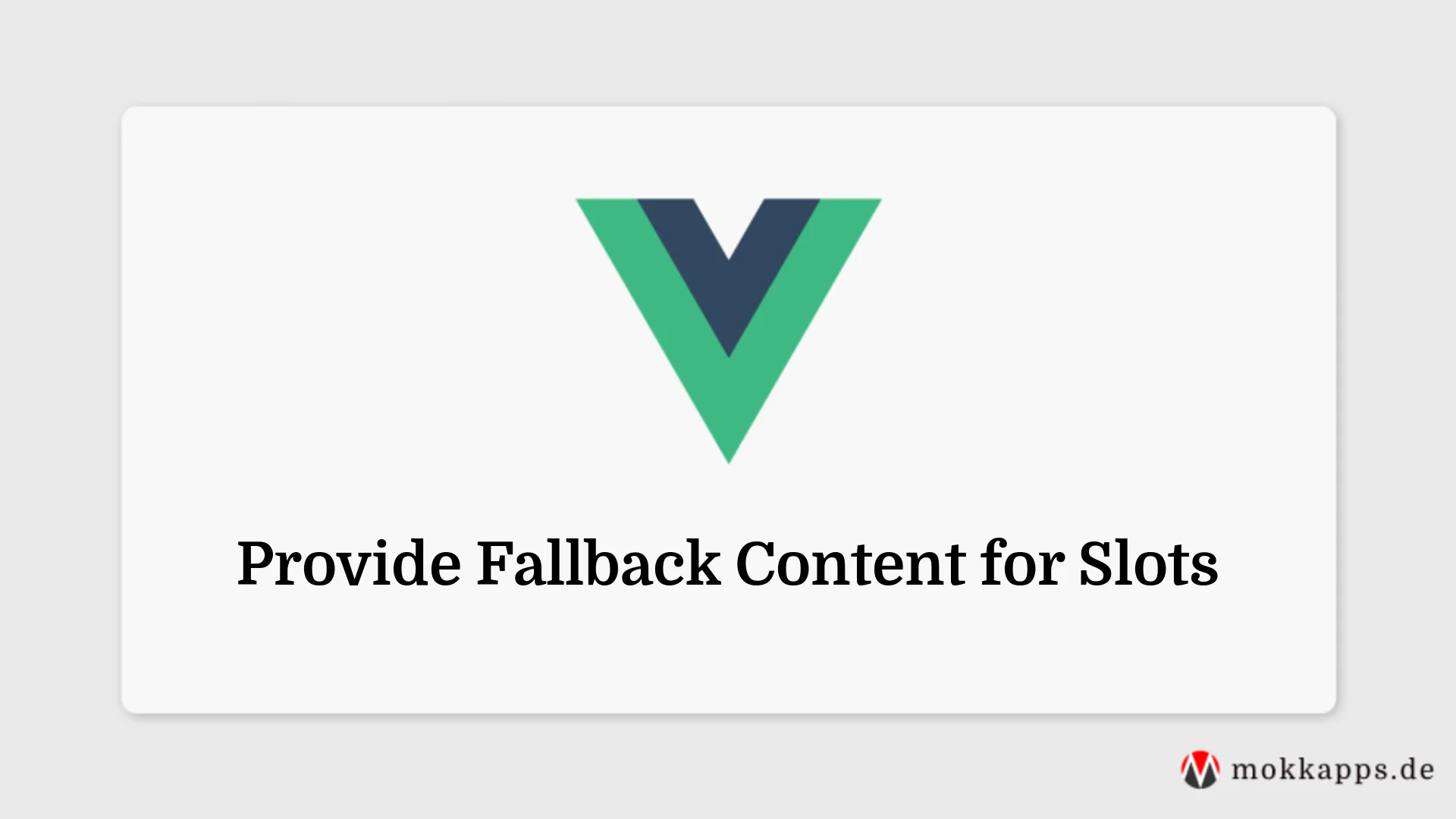 Provide Fallback Content for Slots Image