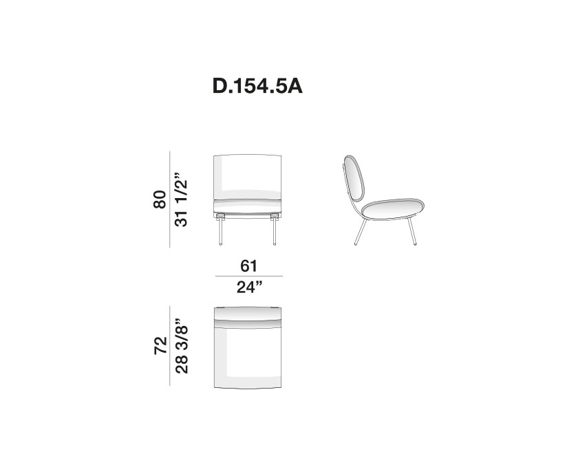 D.154.5 Round dimensions