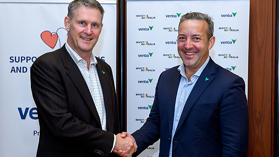 Pictured John Rogers EGM Ventia’s Defence Business and James Brown, Chairman Invictus Australia
