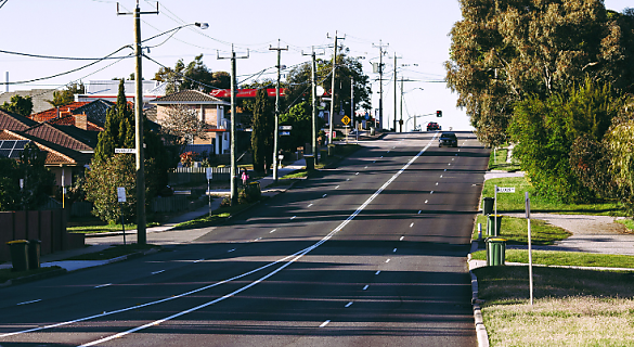 Australian suburban street.