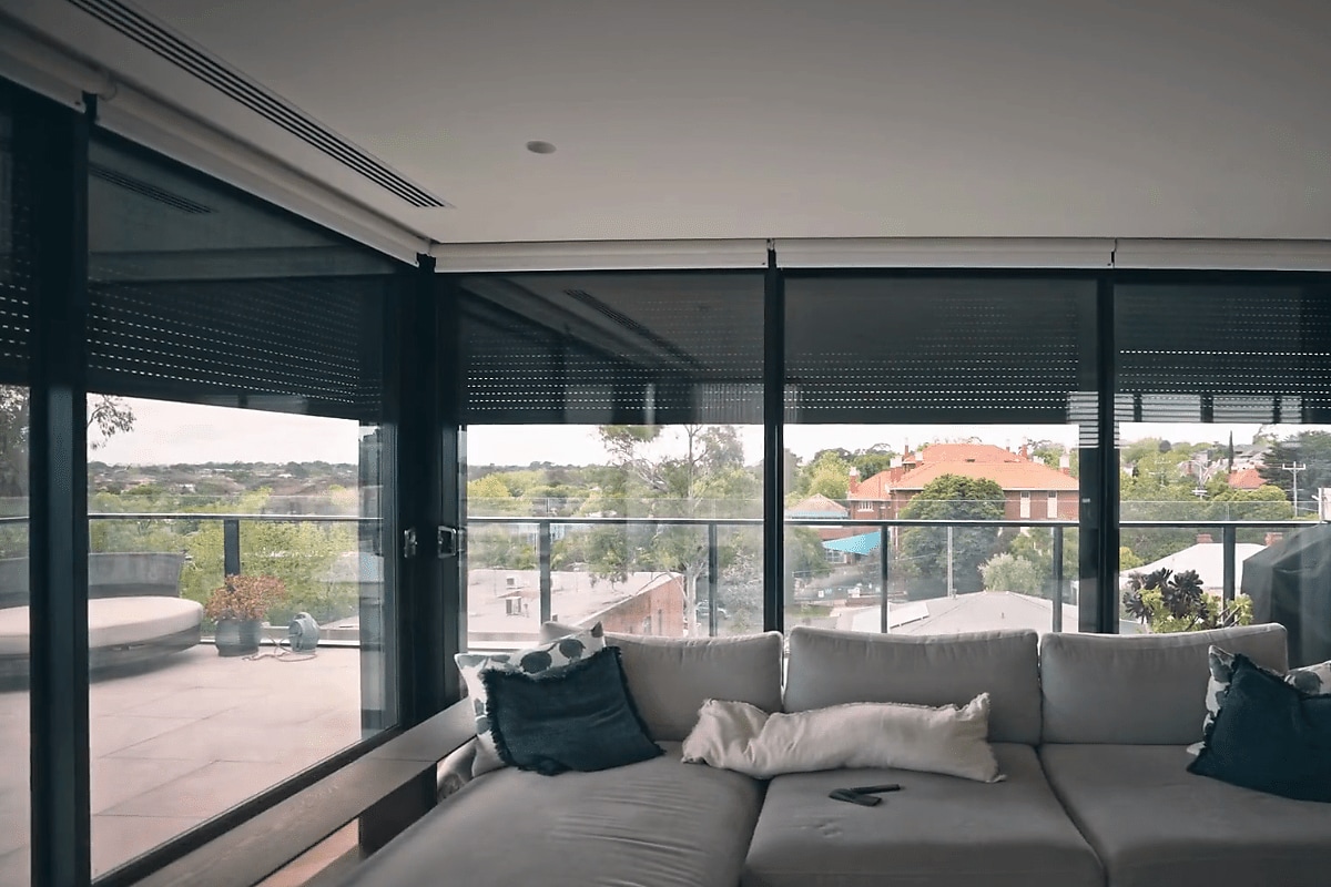 Smart homes start at the windows: How electric shutters bring automation to everyday living Smart window shutters. Credit: Titan Shutters