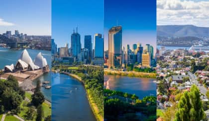 Sydney Melbourne Brisbane Hobart spi