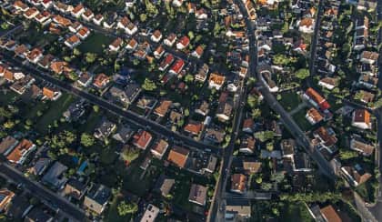 properties houses aerial shot spi