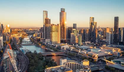 melbourne CBD golden hour spi cc5icn