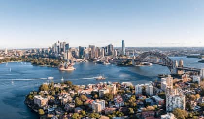 sydney harbour new aerial shot spi oe0q1q