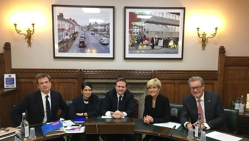 julie bishop in the uk