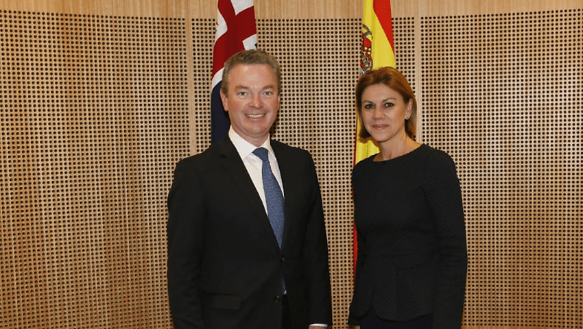 australia endorses defence relationship with spain