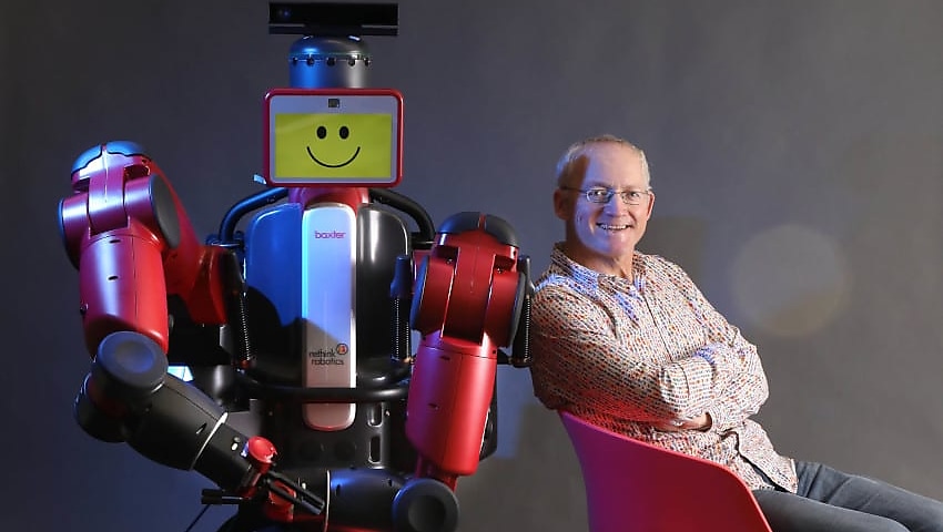 toby walsh with a baxter robot