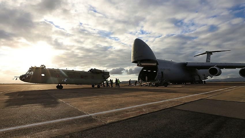 Army receives two new CH-47F Chinook helicopters